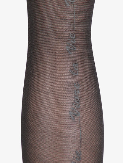 Collants en voile floqué à l&