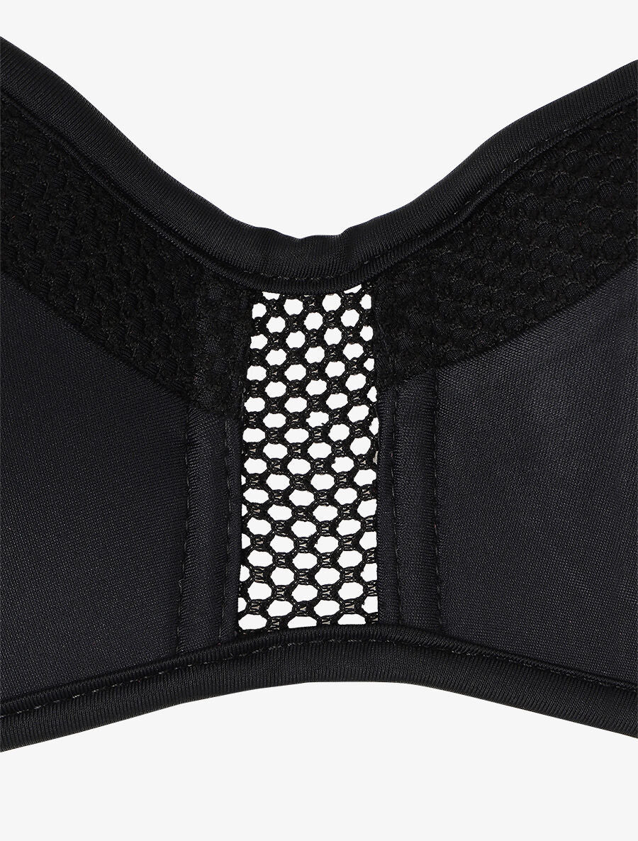 Bikini à détail en dentelle - Noir - 3