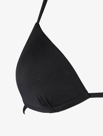 Bikini dépareillé fleuri - Noir - 3