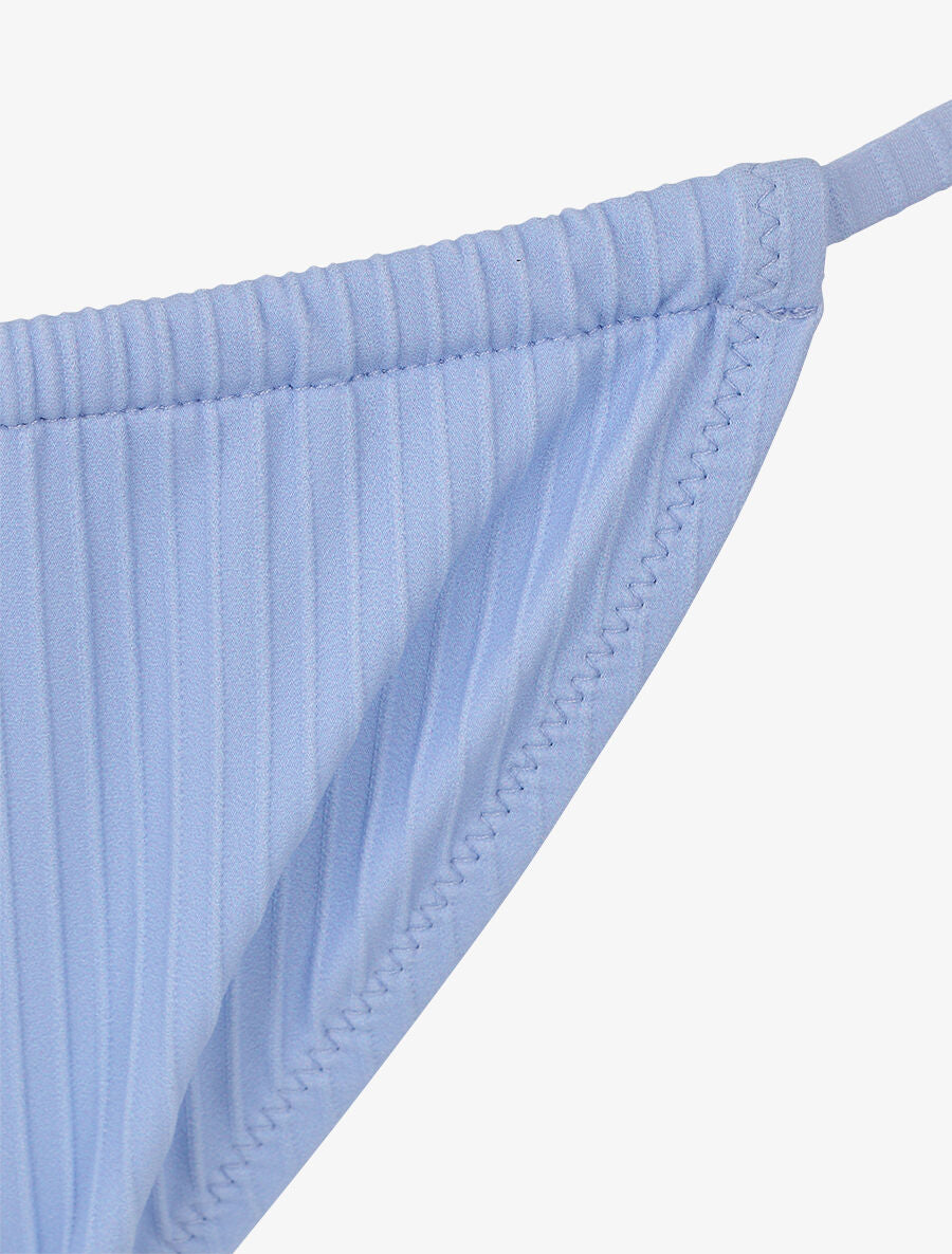 Bikini côtelé à fente - Bleu ciel - 3