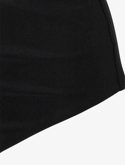 Bikini uni dos croisé - Noir - 3