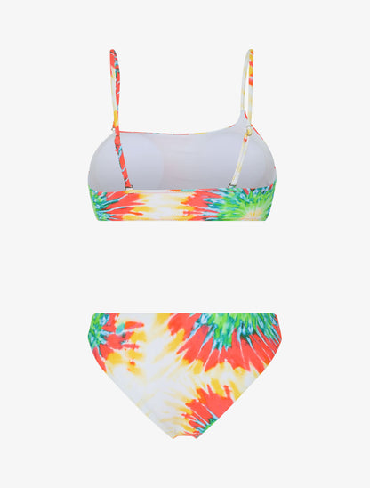 Maillot deux pièces tie and dye - Blanc - 2