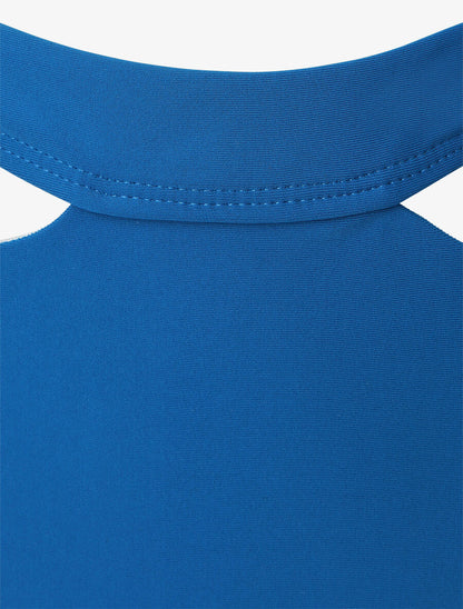 Bikini à bretelles asymétriques - Bleu - 3