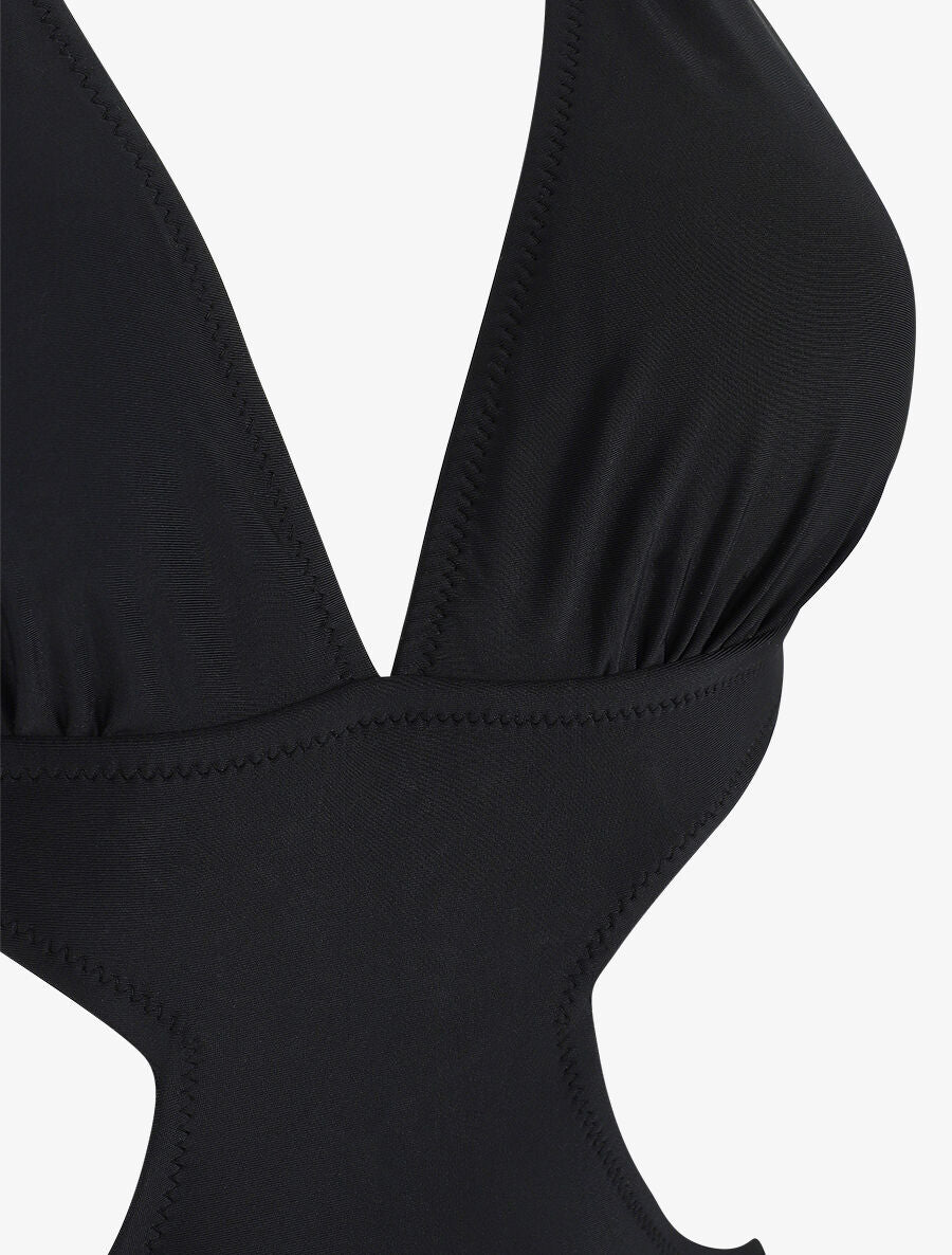 Maillot de bain échancré - Noir - 3