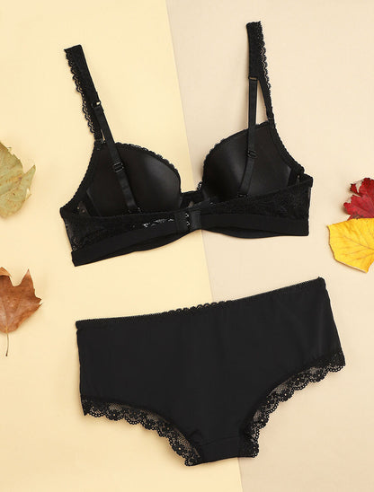 Ensemble à bord bande élastiquée et shorty - Noir - 2