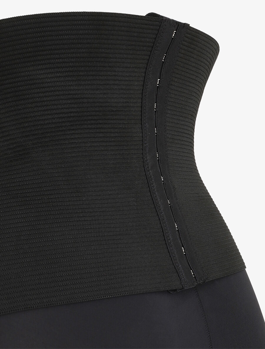 Short gainant taille haute - Noir - 3