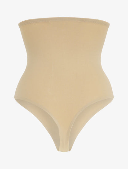 String gainant taille haute - Beige - 2
