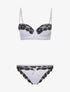 Ensemble SG et culotte dos dentelle - violet/noir - 3