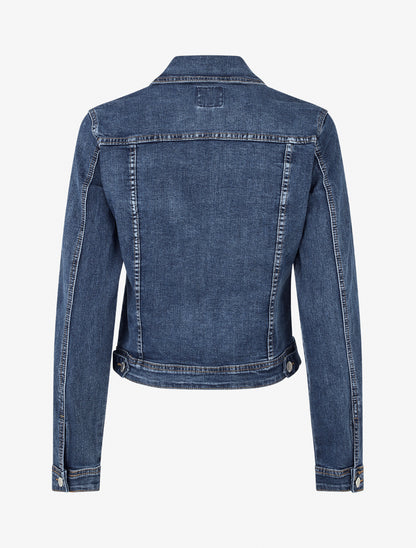Veste en jean droite - Bleu
