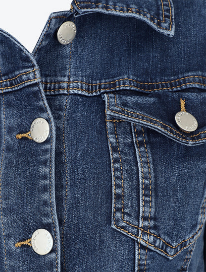 Veste en jean droite - Bleu