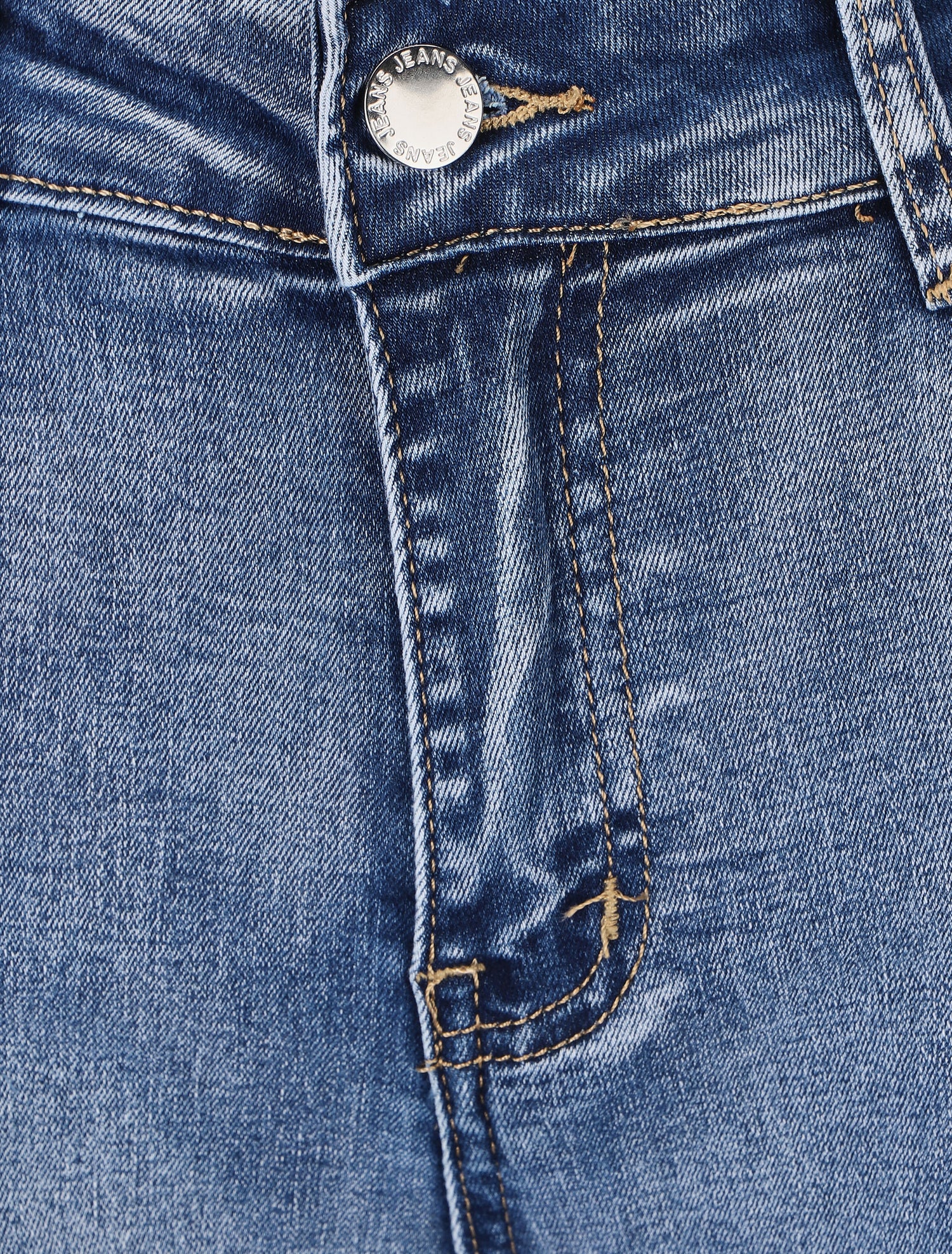 Jean push up à revers coupe slim - Bleu - 3
