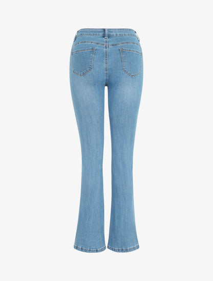 Jean push up coupe flare - Bleu - 2