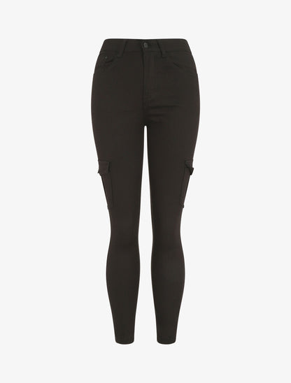 Jean cargo coupe slim - Noir - 1