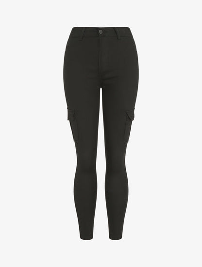 Jean cargo coupe slim - Noir - 1