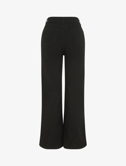 Jean push up coupe flare - Noir - 2