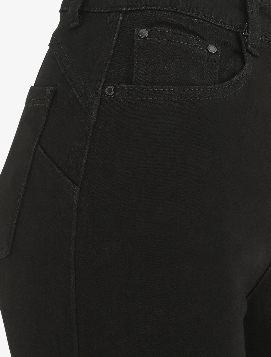 Jean push up coupe flare - Noir - 3