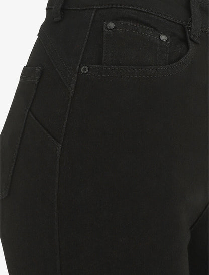 Jean push up coupe flare - Noir - 3