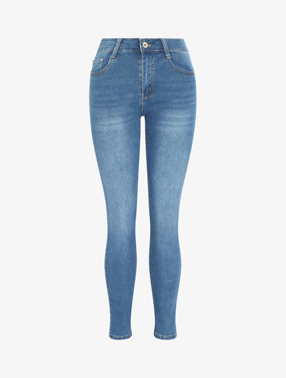 Jean push up classique coupe slim - Bleu - 4