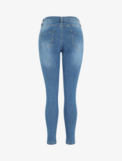 Jean push up classique coupe slim - Bleu - 2