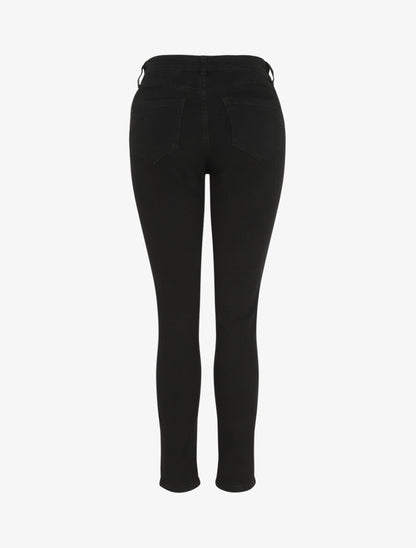 Jean grande taille push up coupe droite - Noir - 2