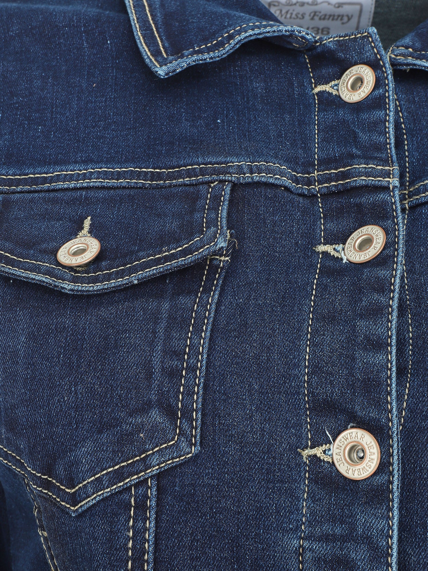 Veste en jean basique - Bleu brut - 3