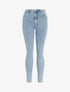 Jean push up coupe skinny taille standard - Bleu clair - 1