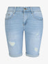 Bermuda push up coupe moulante - Bleu - 4