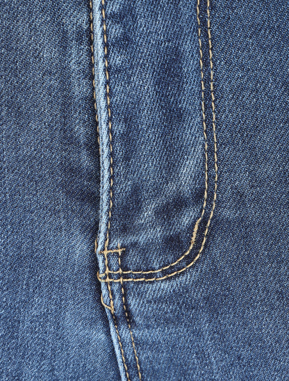 Jean skinny push up taille haute - Bleu - 5