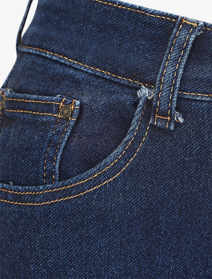 Jean mom taille haute - Bleu brut - 3
