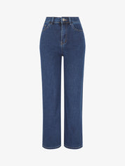 Jean ample taille haute - Bleu brut - 6