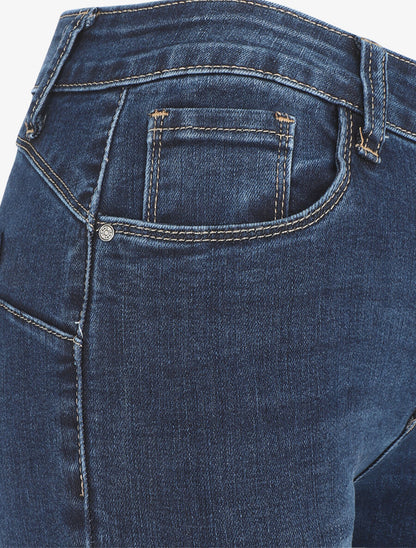 Jean push up coupe slim taile standard - Bleu - 3