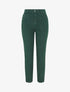 Jean uni taille haute - Vert sapin - 1