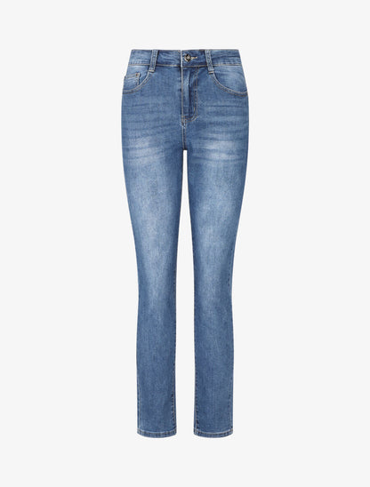 Jean classique push up coupe droite - Bleu - 1
