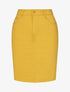 Jupe unie droite classique - Jaune - 4