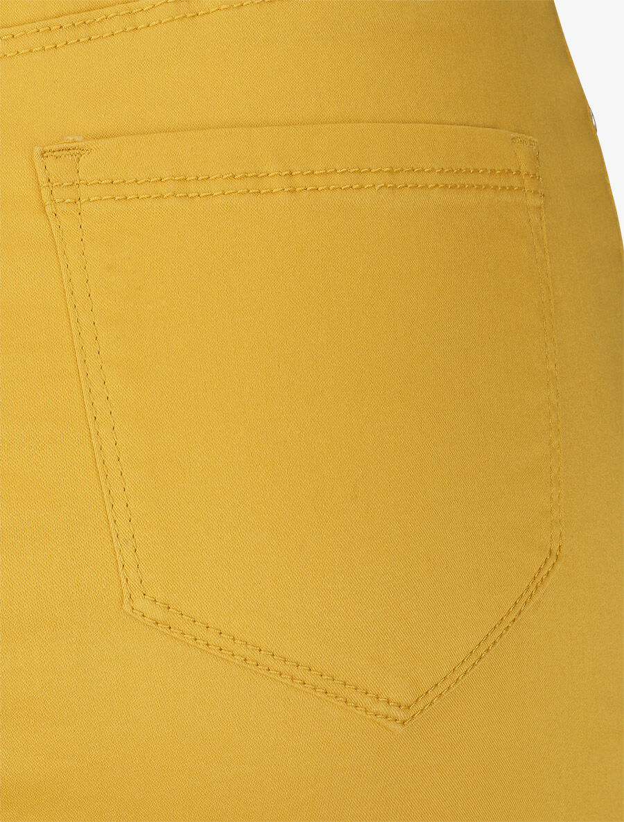 Jupe unie droite classique - Jaune - 3