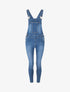 Salopette taille basse coupe skinny - Bleu - 1