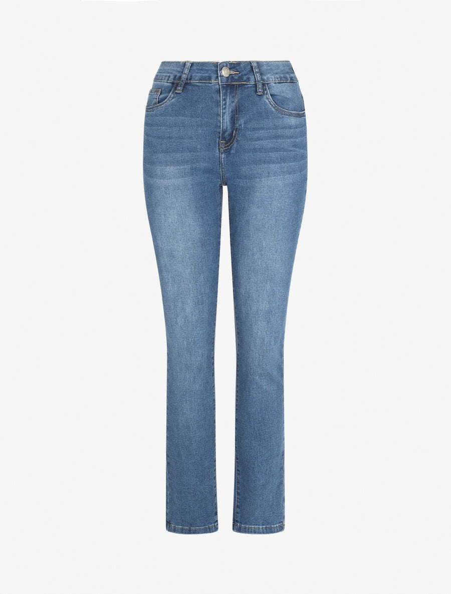 Jean taille standard coupe slim - Bleu - 1