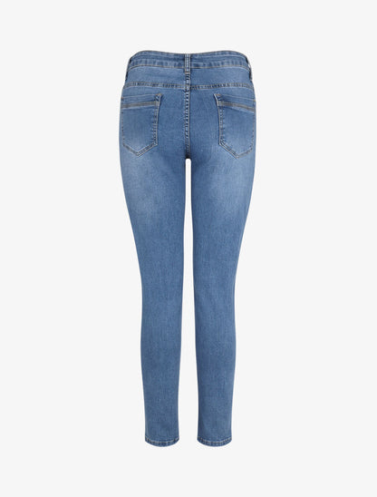 Jean slim grande taille - Bleu - 2