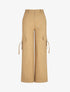Pantalon cargo à liens - Taupe - 4
