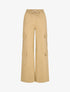 Pantalon cargo taille haute coupe droite - Taupe - 4
