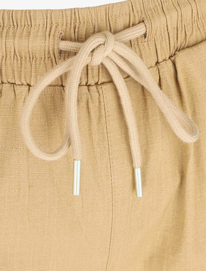 Pantalon cargo taille haute coupe droite - Taupe - 3