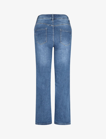 Jean droit push up taille standard - Bleu - 2
