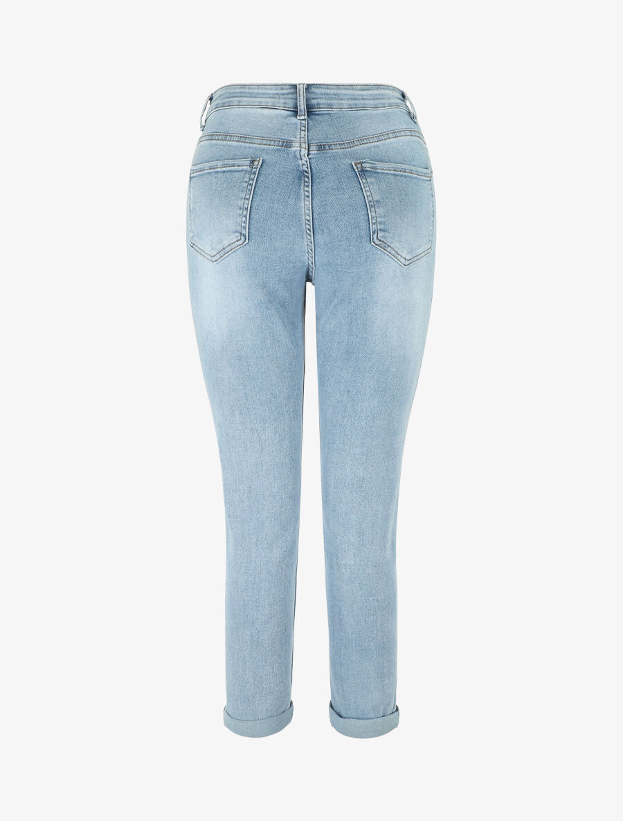 Jean 7/8 taille standard coupe slim - Bleu clair - 2