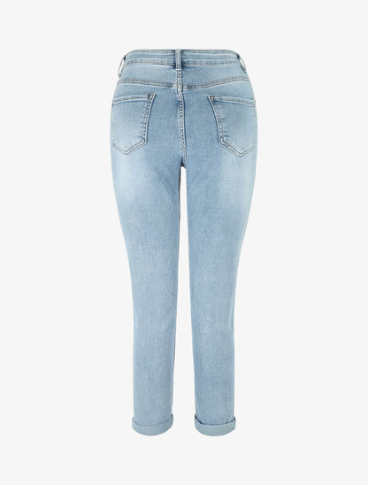 Jean 7/8 taille standard coupe slim - Bleu clair - 2