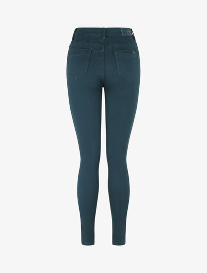 Jean uni coupe slim - Bleu canard - 2