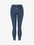 Jean classique à taille haute - Bleu - 4