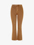 Jean à bords effilochés coupe flare - Camel - 4