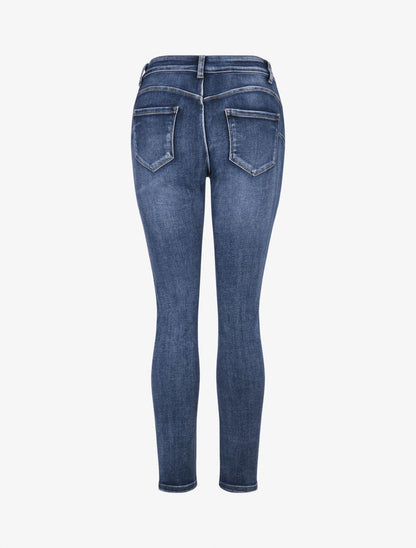 Jean slim casual délavé - Bleu denim - 2