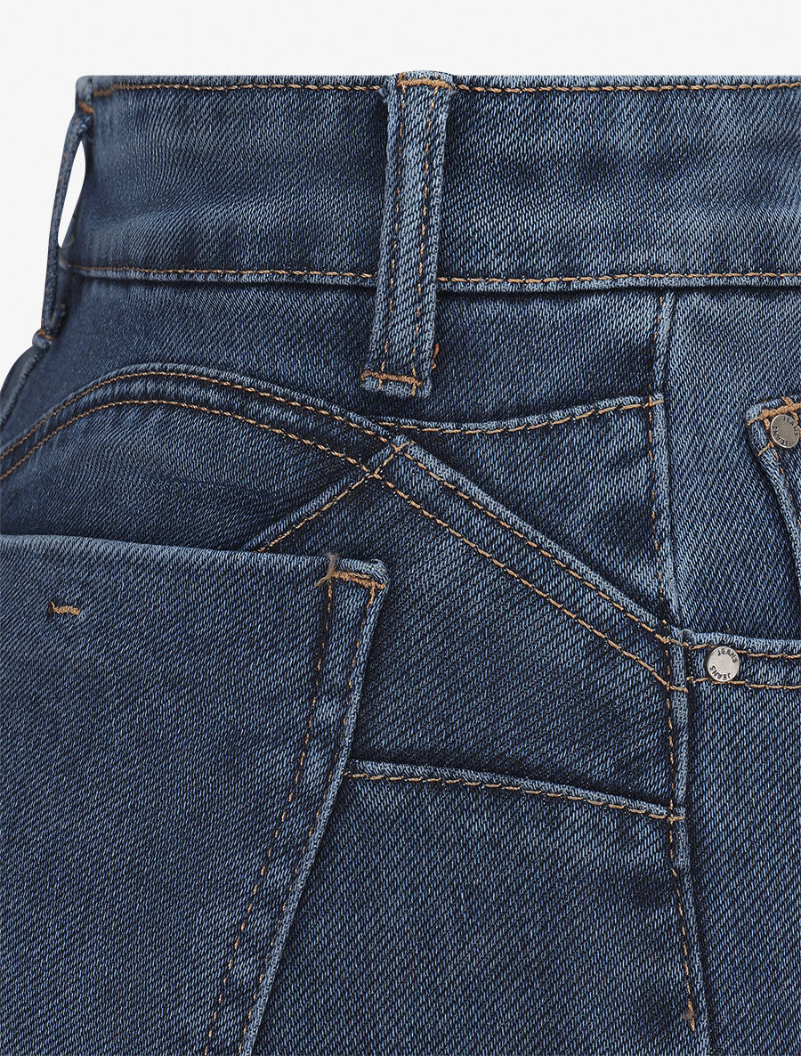 Jean wide leg coupe droite - Bleu - 3