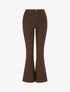 Jean coupe flare à taille haute - Marron - 1